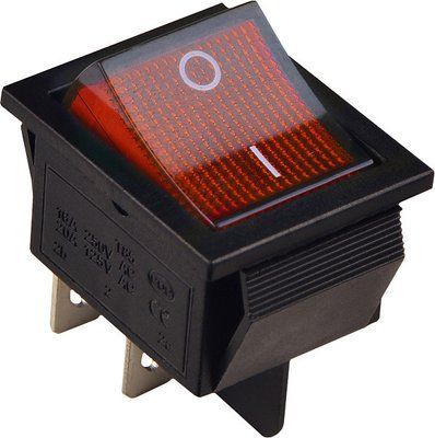 KCD2-201N R/B Переключатель 1 клавиатур. с подсветкой 12V AC/DC красный A0140040170 A0140040170 фото
