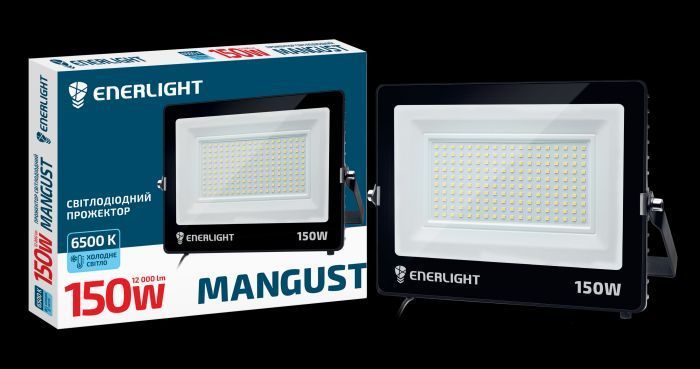 Прожектор світлодіодний ENERLIGHT MANGUST 150Вт 6500K MANGUST150SMD80С фото