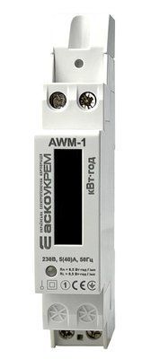 Счетчик электроэнергии модульный 1ф 40А AWM-1 A0090040105 для учета потребленной активной электрической энергии A0090040105 фото