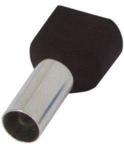 Изолированный наконечник e.terminal.stand.te.2.6.black (TE6014 black) 2х6 кв.мм, черный E.NEXT s4037010 s4037010 фото
