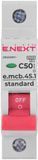 Модульний автоматичний вимикач e.mcb.stand.45.1.C50, 1р, 50А, C, 4,5 кА Е.NEXT s002013 s002013 фото