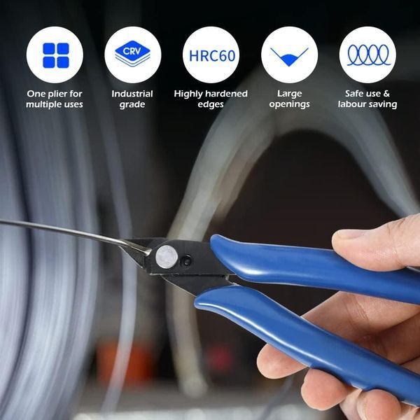Бокорізи прецизійні Pliers 170 CRV кусачкизі зі зручними м&rsquo;якими чорними ручками Pliers 170 black фото