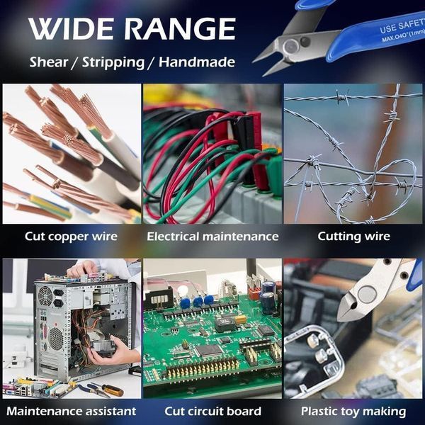 Бокорізи прецизійні Pliers 170 CRV кусачкизі зі зручними м&rsquo;якими чорними ручками Pliers 170 black фото