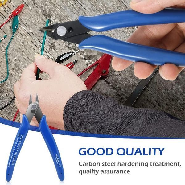 Бокорізи прецизійні Pliers 170 CRV кусачкизі зі зручними м&rsquo;якими чорними ручками Pliers 170 black фото