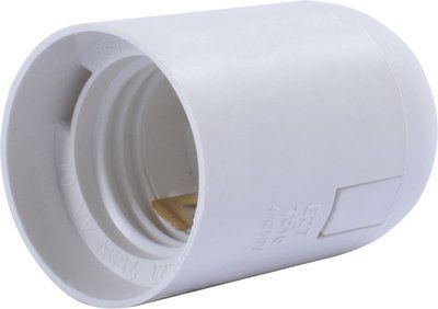 Патрон пластиковый e.lamp socket.E27.pl.white, Е27, белый Enext s9100017 фото