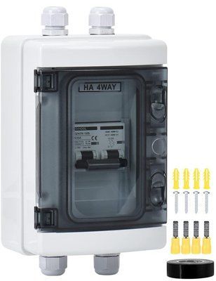 Шафа защиты от перенапряжения 2Р/100A DC12V-400V 6кA для PV установок 6кA IP65 DIHOOL 2Р/100A DC12V-400V фото