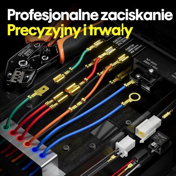Клещі в наборі з 2 x 6-контактними автомобільними роз'ємами 0,25-2,5 мм&sup2; SOMELINE&reg; AUTO-2863-13 фото