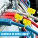 Кабельные стяжки 150x3 мм для маркировки 25 x 15 мм желтые, упаковка 100шт etykiet150.3 yellow фото 3