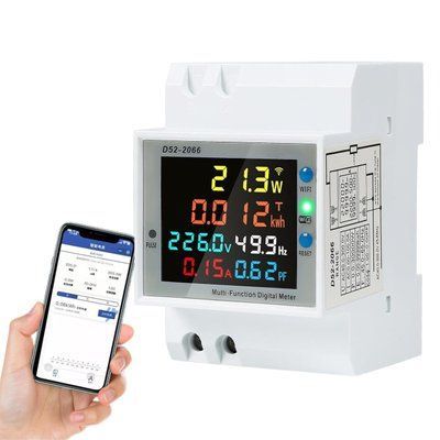 Электрический счетчик AC40-300V на рельсе 6-в-1 WiFi Smart Meter 100A Jadeshay GJAYS110247-01 фото