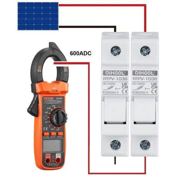 Токовые клещи мультиметр DC/AC 600А VEVOR EM4370 EM4370 фото