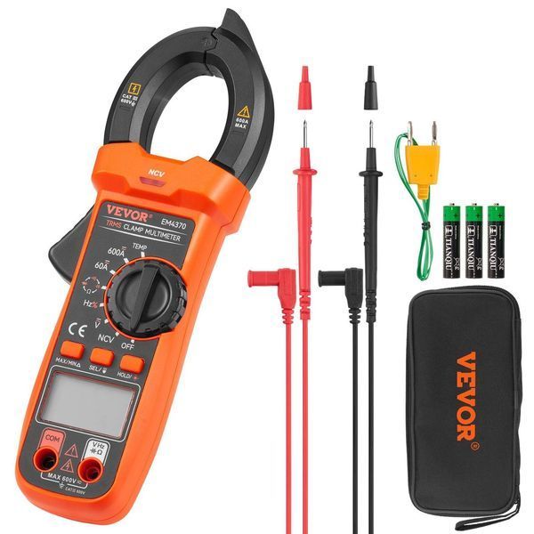 Токовые клещи мультиметр DC/AC 600А VEVOR EM4370 EM4370 фото