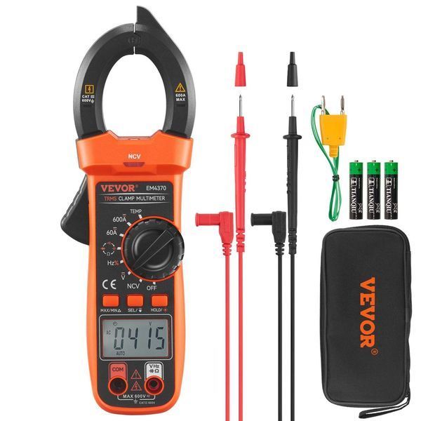 Токовые клещи мультиметр DC/AC 600А VEVOR EM4370 EM4370 фото