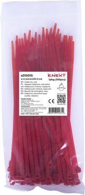 Кабельна стяжка e.ct.stand.200.3.red (100шт), червона Е.NEXT s015015 s015015 фото