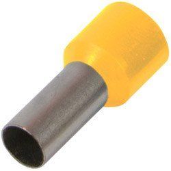 Изолированный наконечник втулочный e.terminal.stand.e10-12.yellow 10,0 кв.мм, желтый, 100шт s3036044 фото