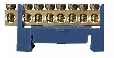 Нулевая шина BC-508 6х9 с изолятором на Din-рейку 8 отв. АСКО-УКРЕМ A0150120033 A0150120033 фото