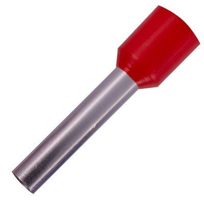 Изолированный втулочный наконечник e.terminal.stand.e6018.red 6,0 кв.мм, красный 1шт s3036064.1 фото