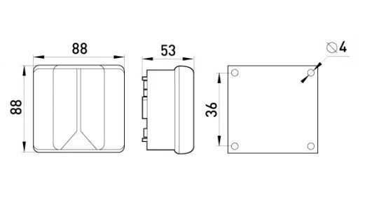 Коробка розподільча e.industrial.db.902.k, 88х88х53 з клемною колодкою E.NEXT i0350001 i0350001 фото