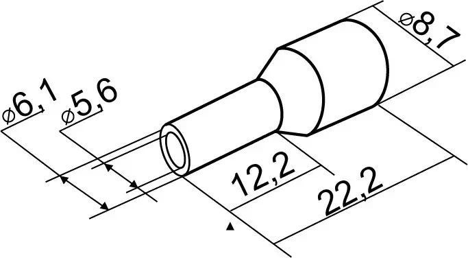 Наконечники трубчасті НТ 16,0-12 білі 100 шт A0060010010 АСКО-УКРЕМ A0060010010 фото