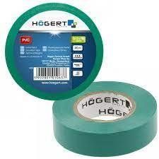 Ізоляційна стрічка 0,13 мм x 19 мм x 20 м, Зелена HOEGERT HT1P284 фото