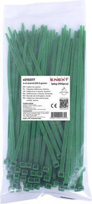Кабельна стяжка e.ct.stand.200.3.green (100шт), зелена Е.NEXT s015017 s015017 фото