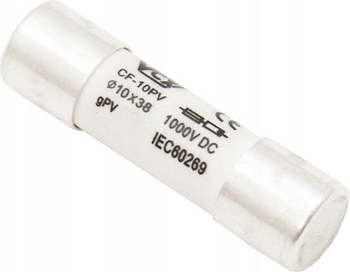 Предохранитель цилиндрический плавкий GPV 10x38 12A 1000V DC VCX для солнечных панелей 10x38 12A фото