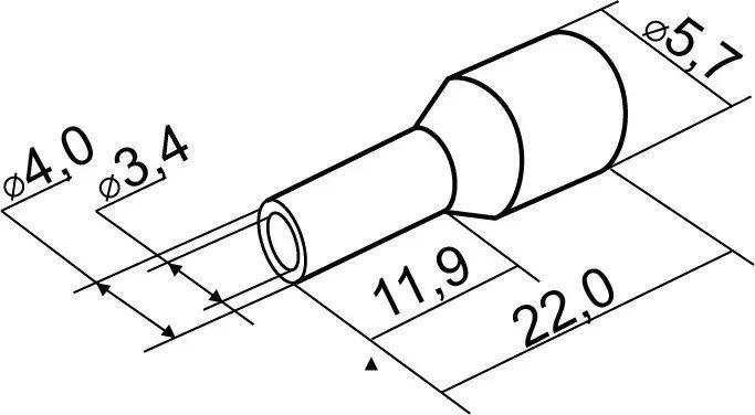 Наконечники трубчасті НТ 6,0-12 червоні 100 шт A0060010051 АСКО-УКРЕМ 2377551986 фото