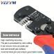 Инструмент для обжимки терминалов XH2.54/PH2.0/ZH1.5/SH1.0 проводов 0.03-0.5mm&sup2; YEFYM YE-013BR фото 3