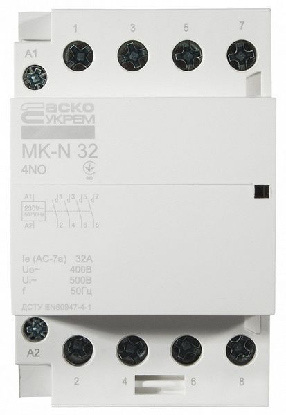 Модульний контактор MK-N 4P 32A 4NO 220V АСКО-УКРЕМ A0040030032 A0040030032 фото