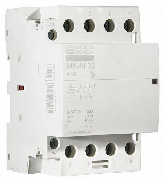 Модульний контактор MK-N 4P 32A 4NO 220V АСКО-УКРЕМ A0040030032 A0040030032 фото