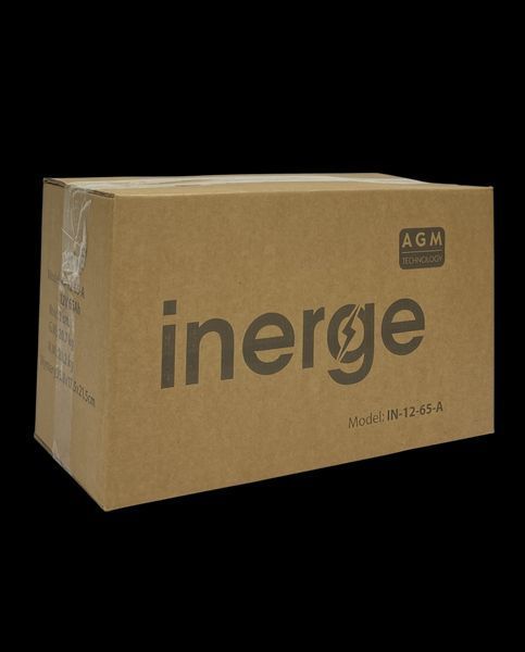 Аккумулятор AGM 12V гермитичный 65Ah PREMIUM Inerge 2315485945 фото