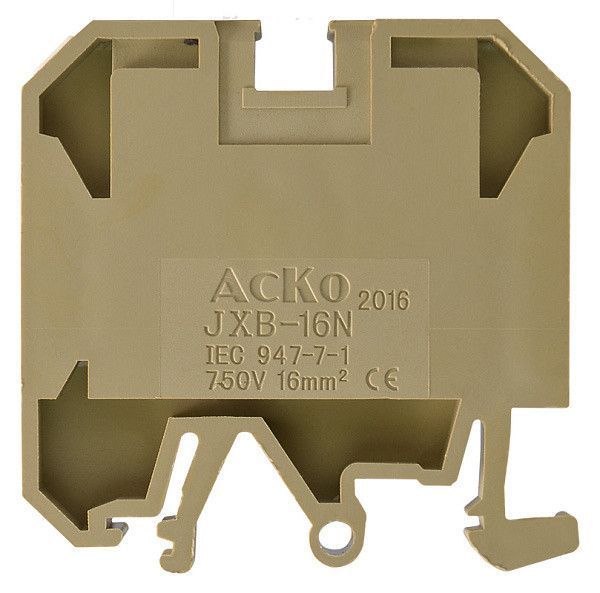 Клемник JXB 16/35 жовтий A0130010019 для надійного підключення та розподілу електричних провідників A0130010019 фото