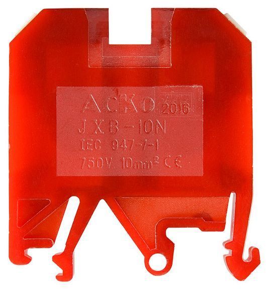 Клеммник JXB 10/35 красный A0130010036 для организации надежного подключения и распределения электрических проводников A0130010036 фото