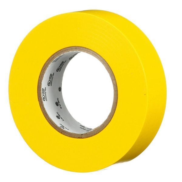 Изоляционная лента 3M желтая ПХВ 15х 0,15мм х10 метров огнестойкий yellow винил TEMFLEX 165 3MTM 7100184732 фото