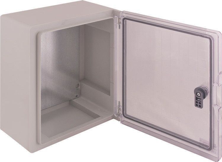 Шкаф ударопрочный из АБС-пластика e.plbox.300.350.165.tr, 300&times;350&times;165 мм, IP65, с прозрачной дверцей E.NEXT CP5031 CP5031 фото