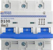 Автоматический выключатель ВА-2003 3р 100А АСКО-УКРЕМ A0010030004 A0010030004 фото