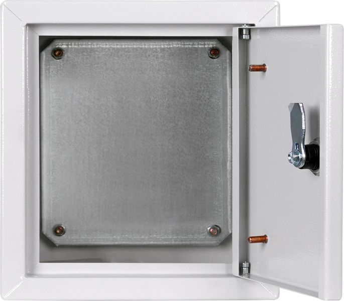 Корпус металевий e.mbox.pro.p.40.40.20 IP31 з монтажною панеллю (400х400х200) p0100234 p0100234 фото
