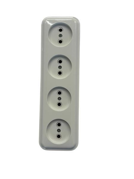 Розетка 4-я зовнішня без з/к, IP 20, Premiera GISel G 8003-67 G 8003-67 фото