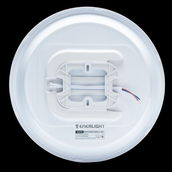 Cветильник потолочный светодиодный ENERLIGHT VESTA 24Вт 4000 VESTA24SMD80N для эффективного основного освещения помещений VESTA24SMD80N фото