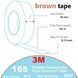 Изоляционная лента 3M коричневая ПХВ 15х 0,15мм х10 метров огнестойкий brown винил TEMFLEX 165 3MTM 7100184725 фото 3