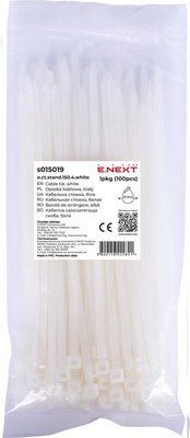 Кабельна стяжка e.ct.stand.150.4.white (100шт), біла Е.NEXT s015019 s015019 фото