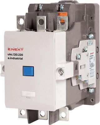 Контактор e.industrial.ukc.120.220, 120А, 220В, 2no+2nc E.NEXT i.0090006 для автоматизації обладнання i.0090006 фото
