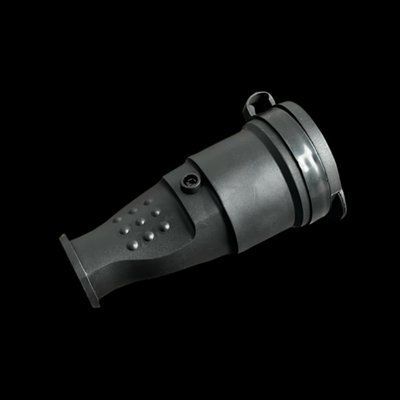 Розетка каучукова ENERLIGHT 16А ІР44 10РК-1-16-ІР44-К-Р із заземленням з ручкою, з захисною кришкою 10РК-1-16-ІР44-К-Р фото