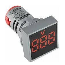 Квадратный цифровой измеритель напряжения ED16-22FVD 30-500В АС (красный) АСКО-УКРЕМ A0190010035 A0190010035 фото