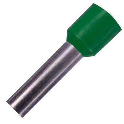 Изолированный наконечник втулочный e.terminal.stand.e10-18.green 10,0 кв.мм, зеленый, 100шт s3036065 фото