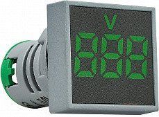 Квадратный цифровой измеритель напряжения ED16-22FVD 30-500В АС (зеленый) АСКО-УКРЕМ A0190010034 A0190010034 фото