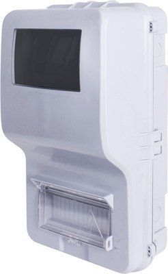 Корпус пластиковий обліковий e.plbox.stand.n.f3.7 IP54 навісний, під трифазний лічильник, 7 модулівs 0110011 s0110011 фото
