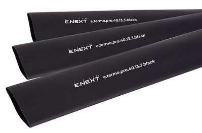 Термоусаджувальна трубка з клейовим шаром e.termo.pro.40.13,3.black, 40/13,3, 1м, чорна E.NEXT p092051 p092051 фото
