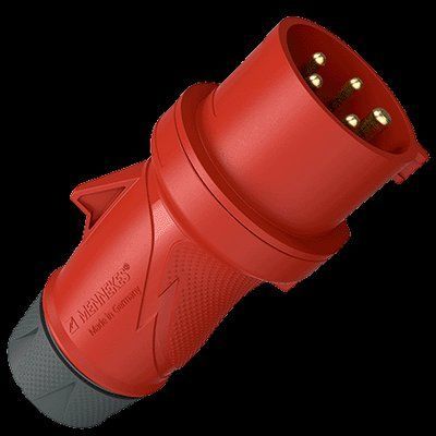 Штекер PowerTOP Xtra с ErgoCONTACT 16А 5п 6г 400В, IP54 красный MENNEKES 13510 13510 фото