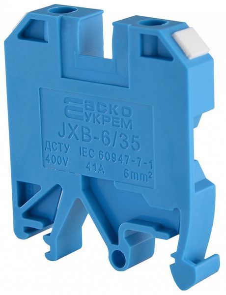 Клеммник JXB 6/35 синий АСКО-УКРЕМ A0130010024 A0130010024 фото