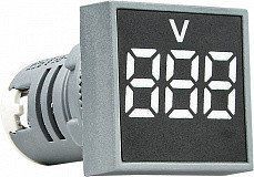 Квадратный цифровой измеритель напряжения ED16-22FVD 30-500В АС (белый) АСКО-УКРЕМ A0190010033 A0190010033 фото
